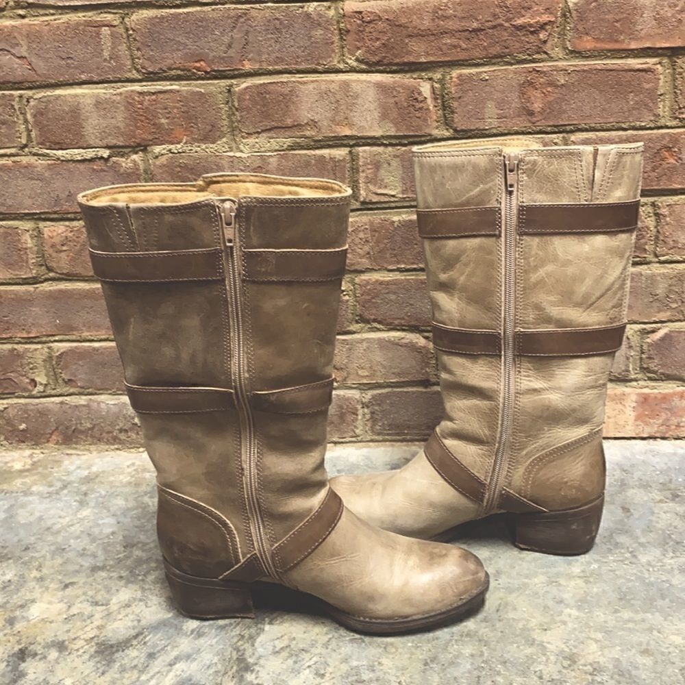 Nurture Dorado Brown Sugar Leather Moto Boot - Picture 5 of 11